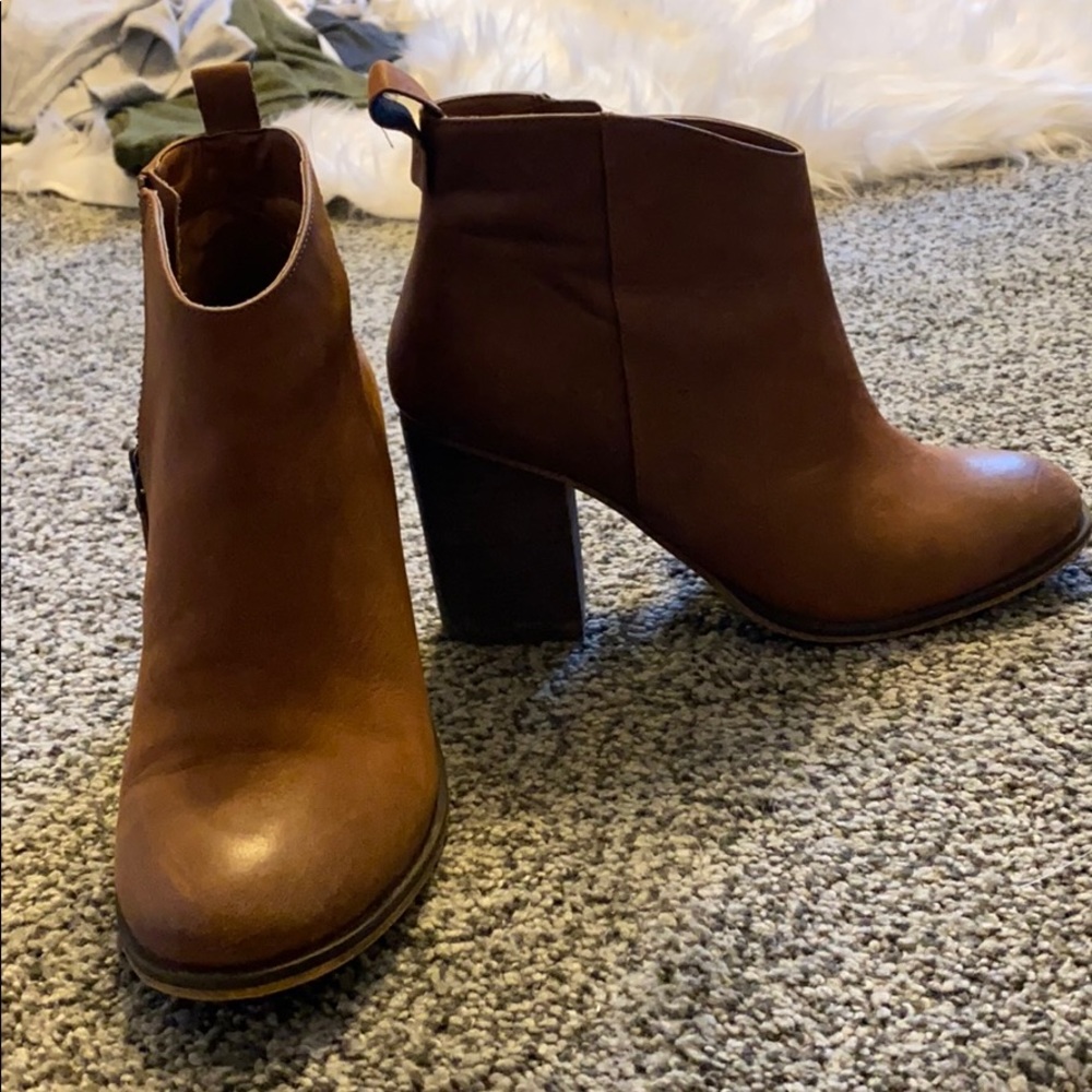 Brown booties
